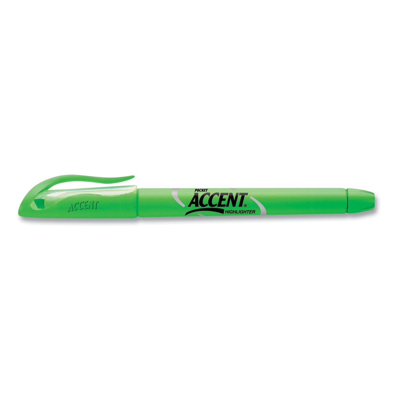 Sharpie Pocket Style Highlighters, Fluorescent Green Ink, Chisel Tip, Green Barrel, Dozen