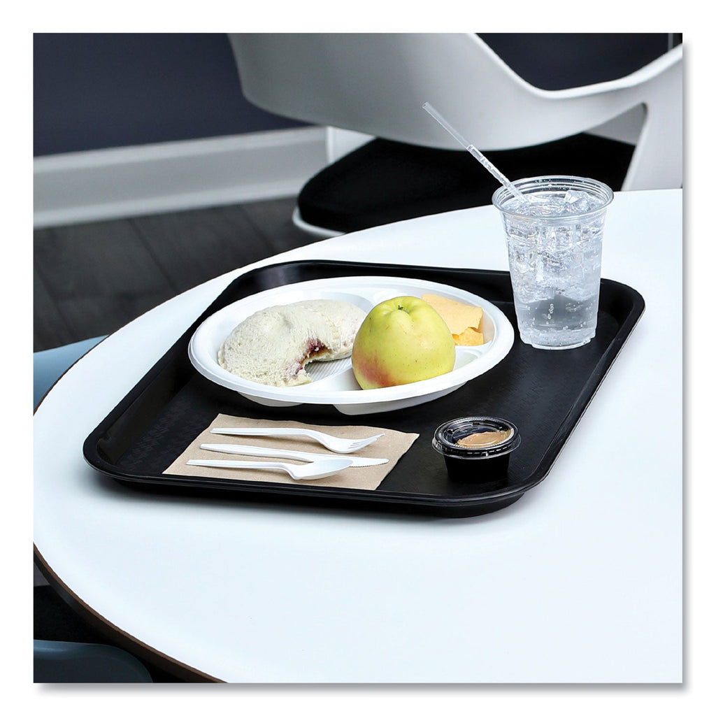 Boardwalk Four-Piece Cutlery Kit, Fork/Knife/Napkin/Teaspoon, Heavyweight, White, 250/Carton