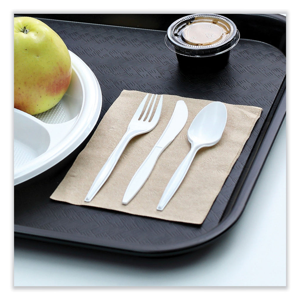 Boardwalk Mediumweight Wrapped Polypropylene Cutlery, Fork, White, 1000/Carton