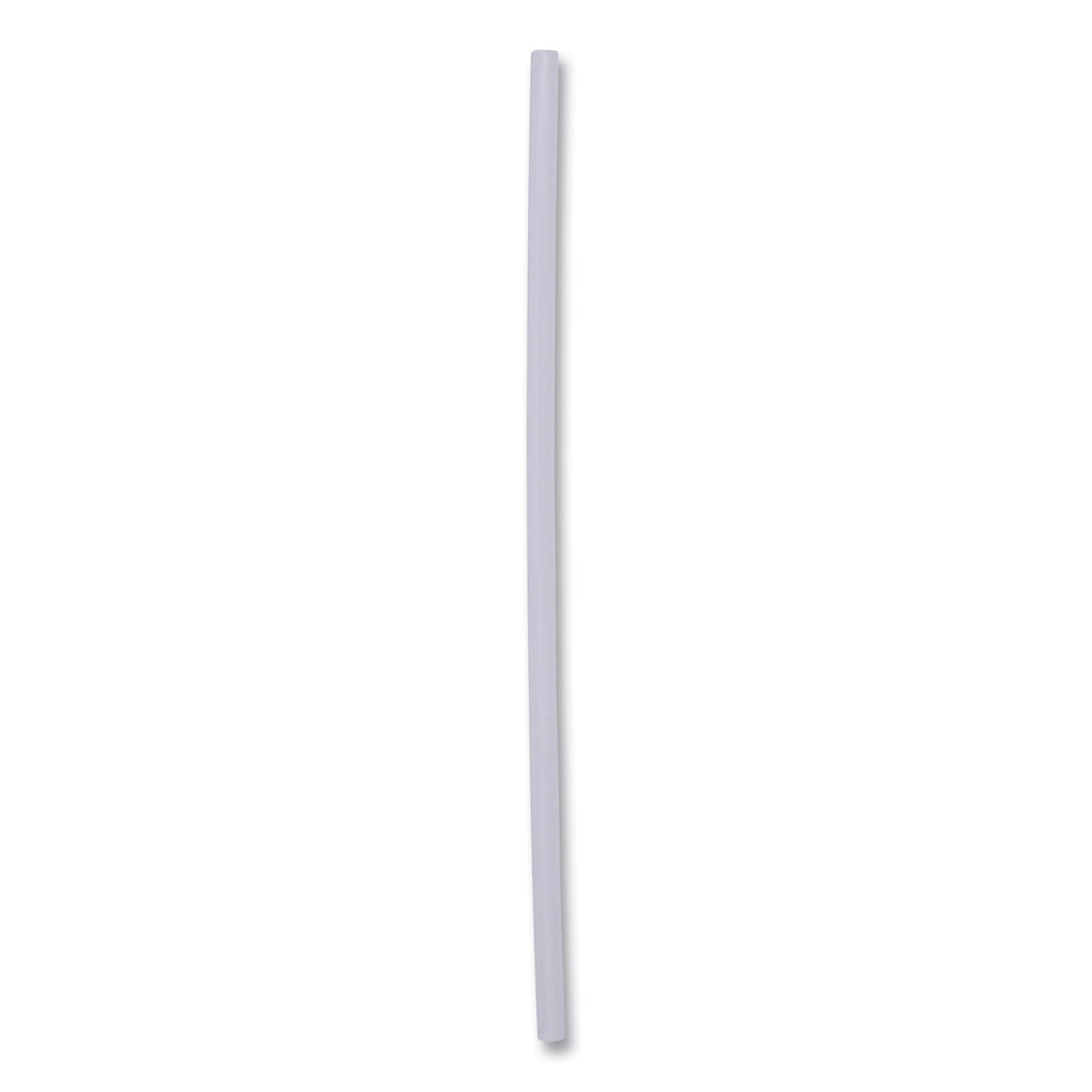Boardwalk Jumbo Straws, 7.75", Plastic, Translucent, Unwrapped, 250/Pack, 50 Packs/Carton