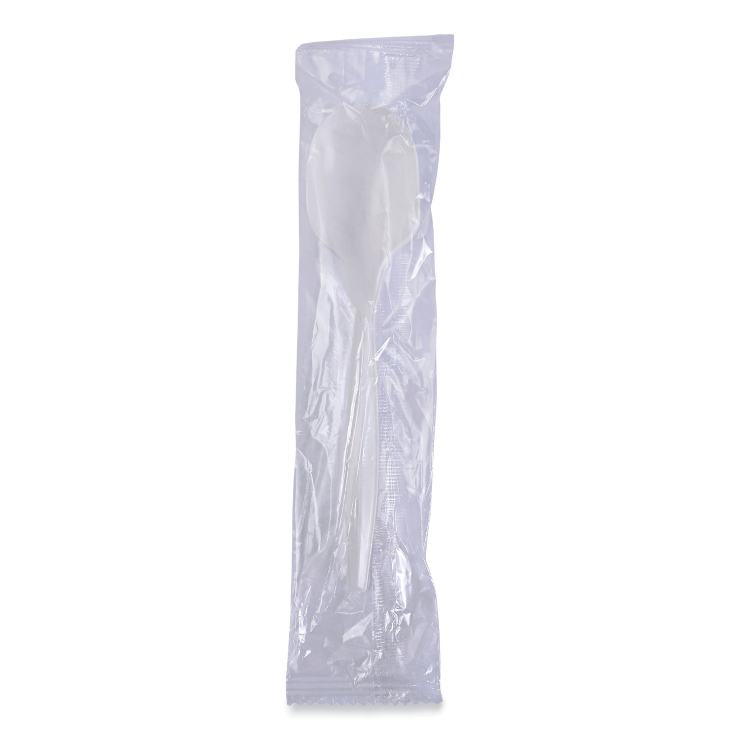 Boardwalk Mediumweight Wrapped Polypropylene Cutlery, Soup Spoon, White, 1,000/Carton