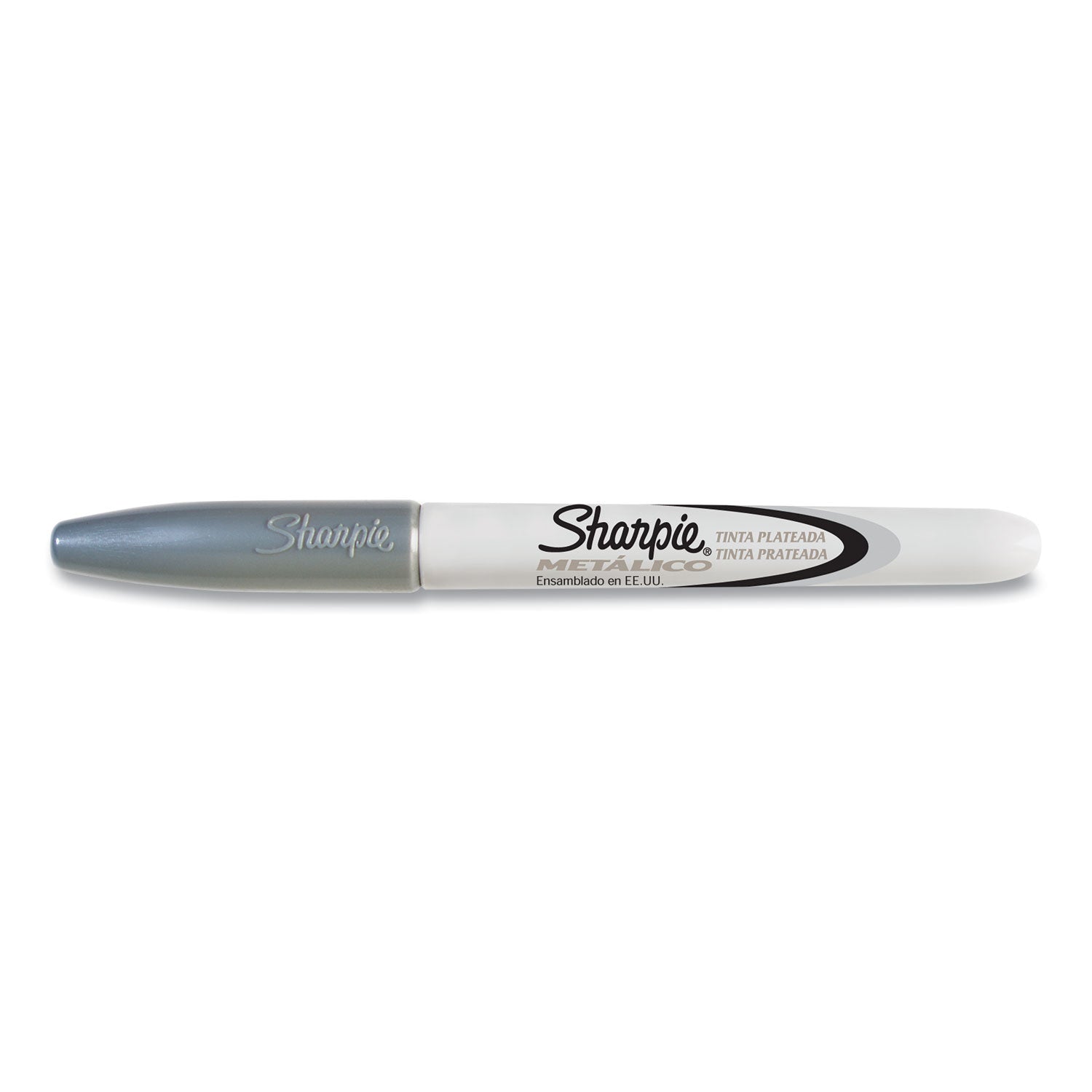 Sharpie Metallic Fine Point Permanent Markers, Fine Bullet Tip, Metallic Silver, Dozen