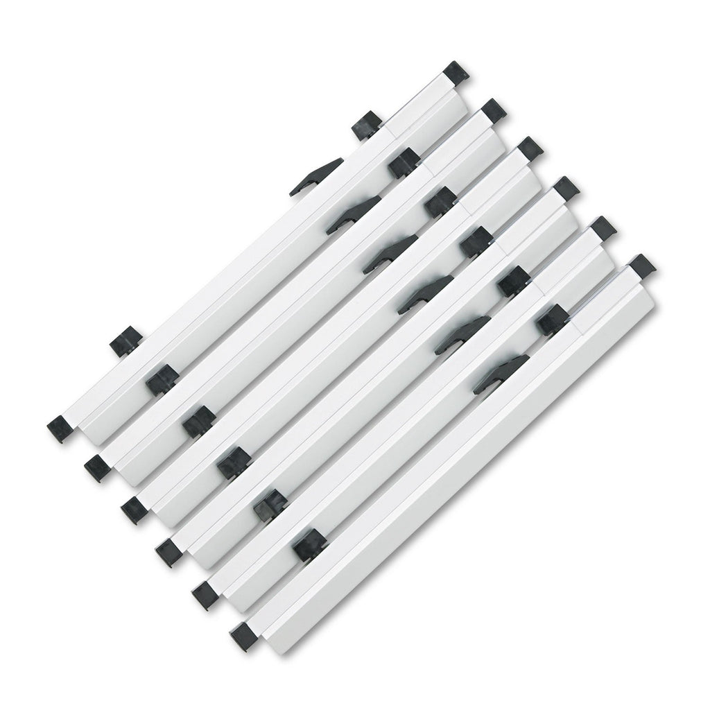 Safco Sheet File Hanging Clamps, 100 Sheets Per Clamp, 18" Length, 6/Carton