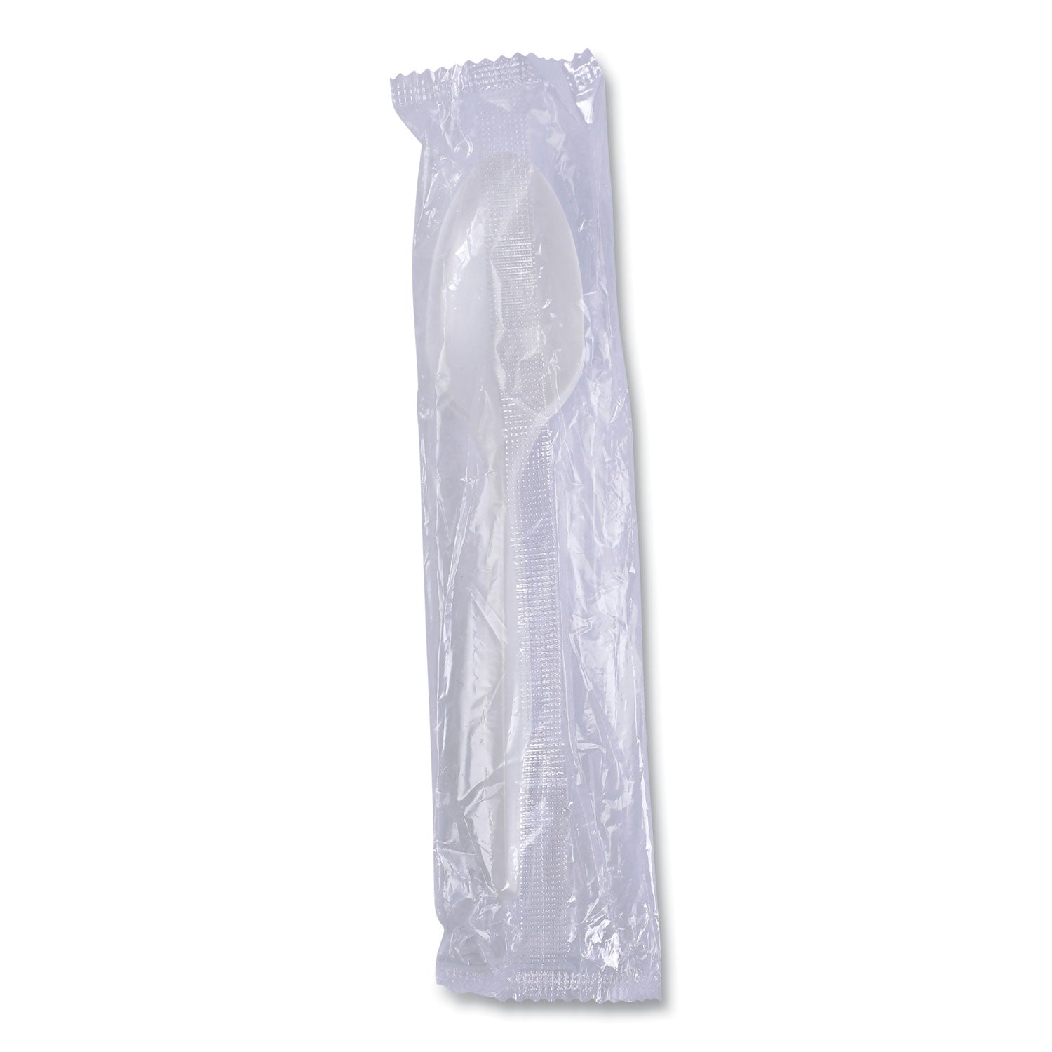 Boardwalk Mediumweight Wrapped Polypropylene Cutlery, Teaspoon, White, 1,000/Carton