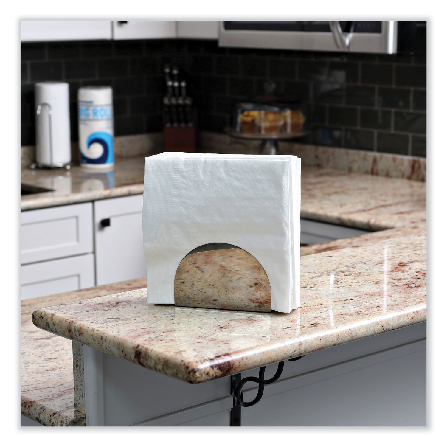 Boardwalk Dinner Napkin, 1-Ply, 17 x 17, White, 250/Pack, 12 Packs/Carton