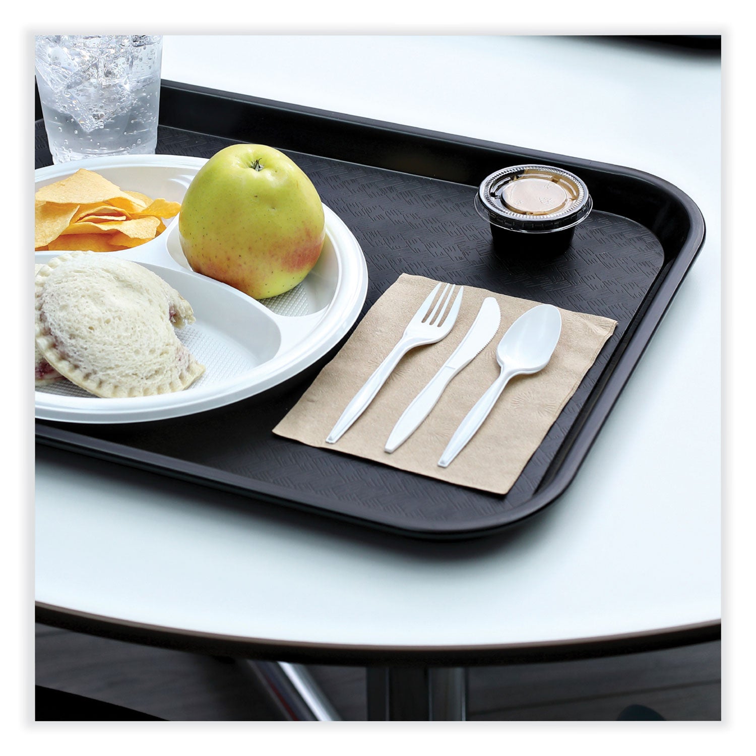 Boardwalk 1/4-Fold Lunch Napkins, 1-Ply, 12 x 12, Kraft, 500/Pack, 12 Packs/Carton