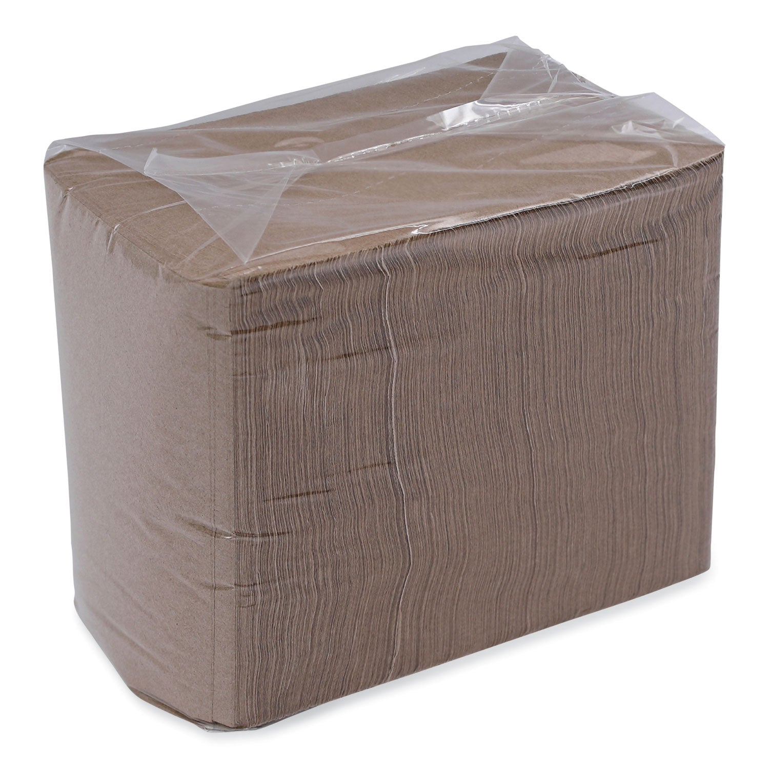 Boardwalk 1/4-Fold Lunch Napkins, 1-Ply, 12 x 12, Kraft, 500/Pack, 12 Packs/Carton