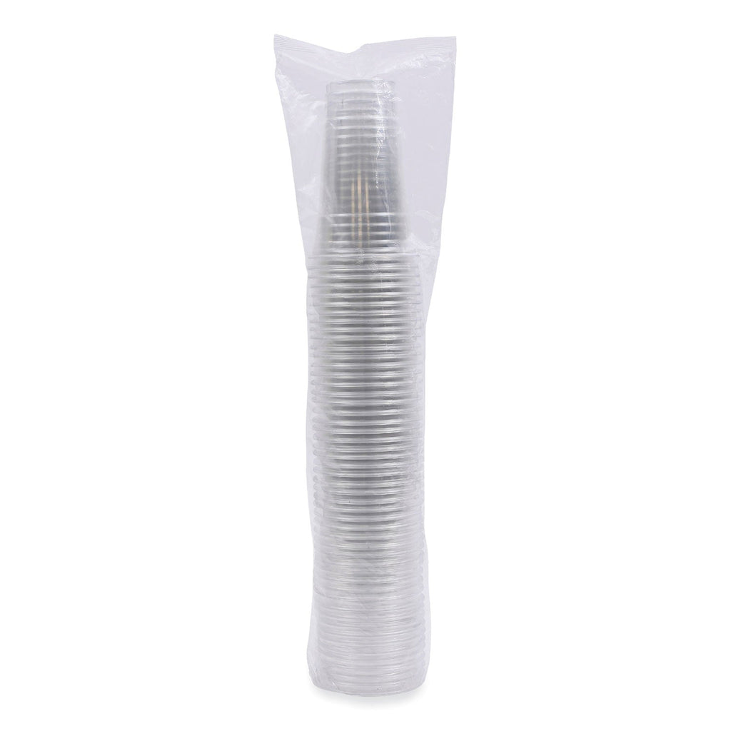 Boardwalk Clear Plastic Cold Cups, 24 oz, PET, 50 Cups/Sleeve, 12 Sleeves/Carton