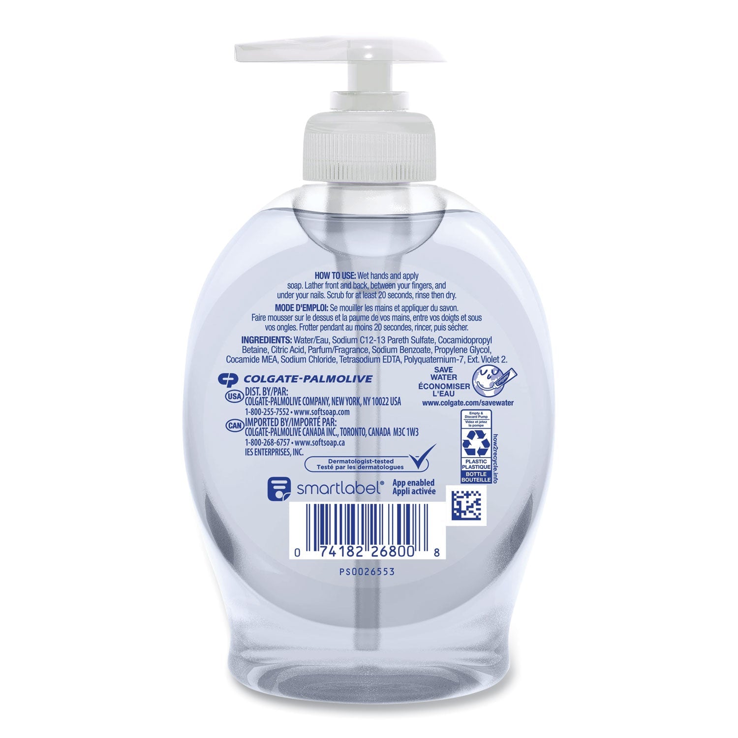 Softsoap Liquid Hand Soap Pumps, Fresh, 7.5 oz Bottle, 6/Carton