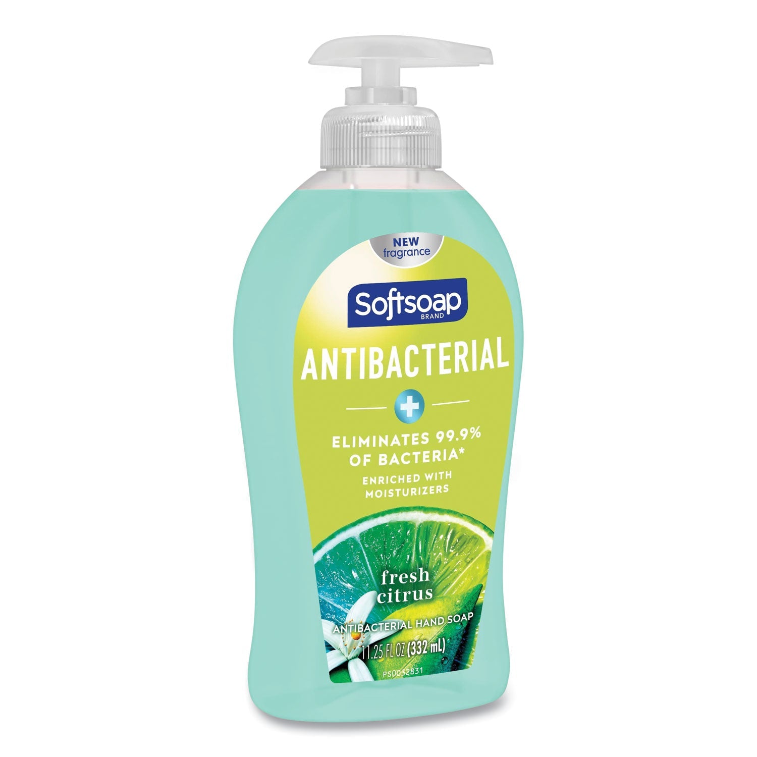 Softsoap Antibacterial Hand Soap, Fresh Citrus, 11.25 oz Pump Bottle, 6/Carton