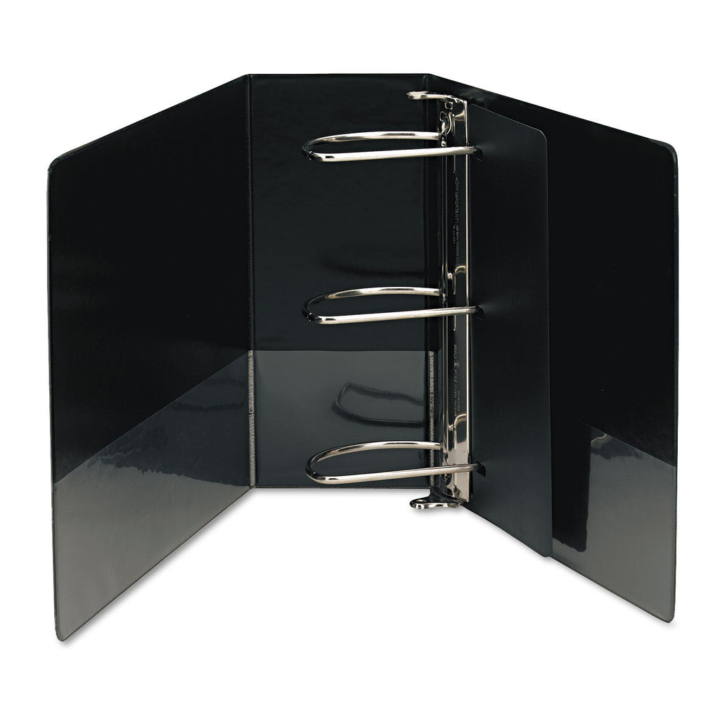 Samsill Nonstick D-Ring View Binder, 3 Rings, 5" Capacity, 11 x 8.5, Black