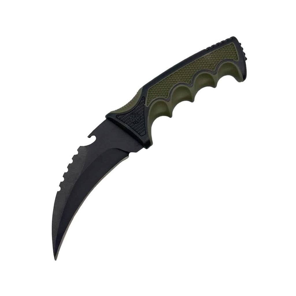 8.5" Karambit Fixed Blade Tactical Knife W/ ABS Holster