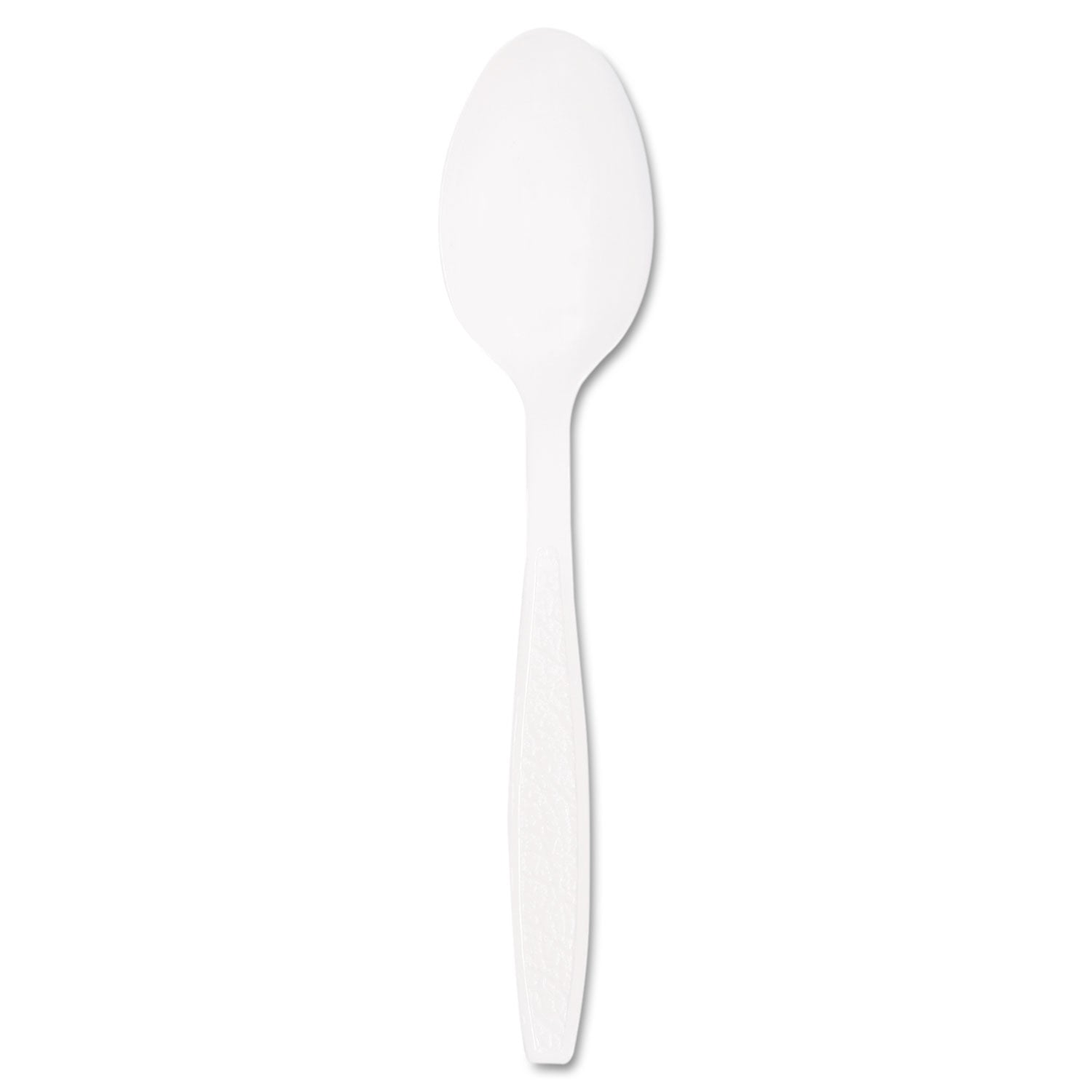 Dart Guildware Heavyweight Plastic Teaspoons, White, 100/Box, 10 Boxes/Carton