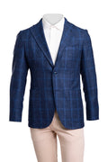 Sartorio Windowpane Virgin Wool-Silk Sport Jacket