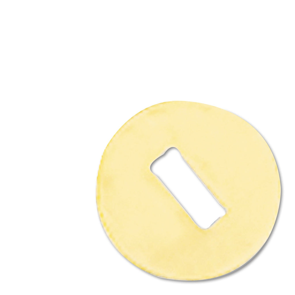 ACCO #2 Washers for Two-Prong Fasteners, 1.25" Diameter, Brass, 100/Box