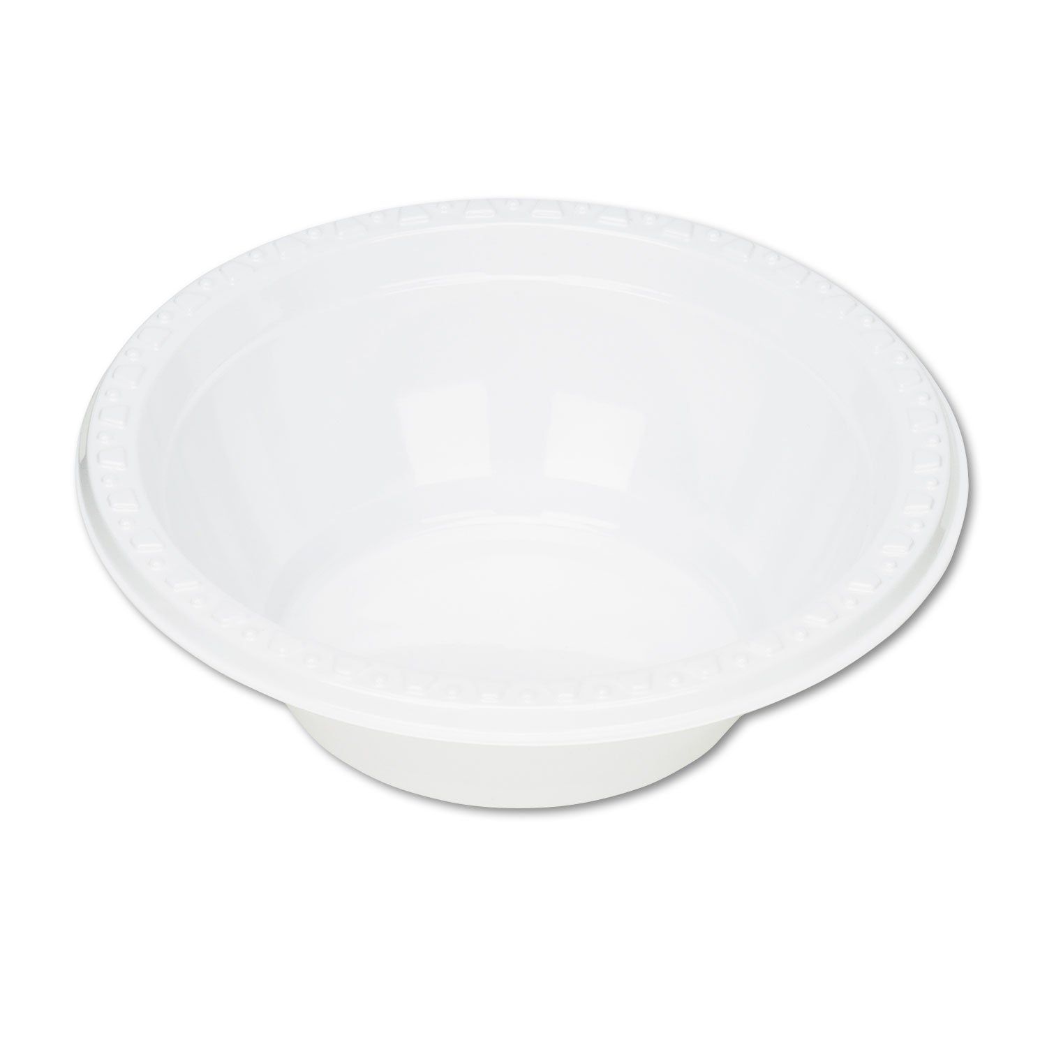 Tablemate Plastic Dinnerware, Bowls, 5 oz, White, 125/Pack