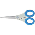 Westcott Scissors with Antimicrobial Protection, Pointed Tip, 7" Long, 3" Cut Length, Blue Straight Handle
