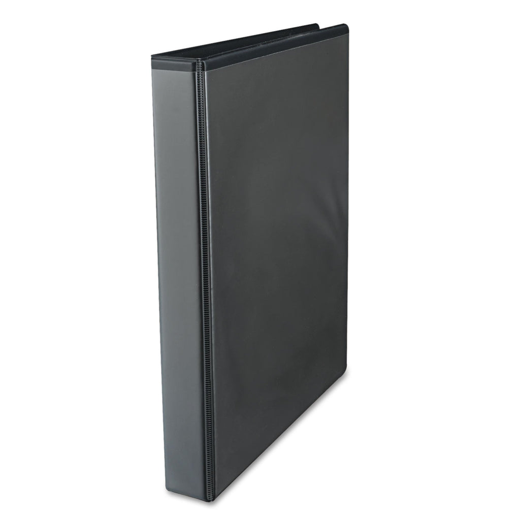 Universal Economy Round Ring View Binder, 3 Rings, 1" Capacity, 11 x 8.5, Black