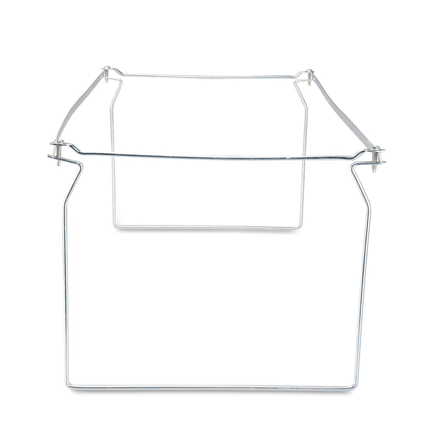 Universal Screw-Together Hanging Folder Frame, Letter Size, 23" to 26.77" Long, Silver, 6/Box