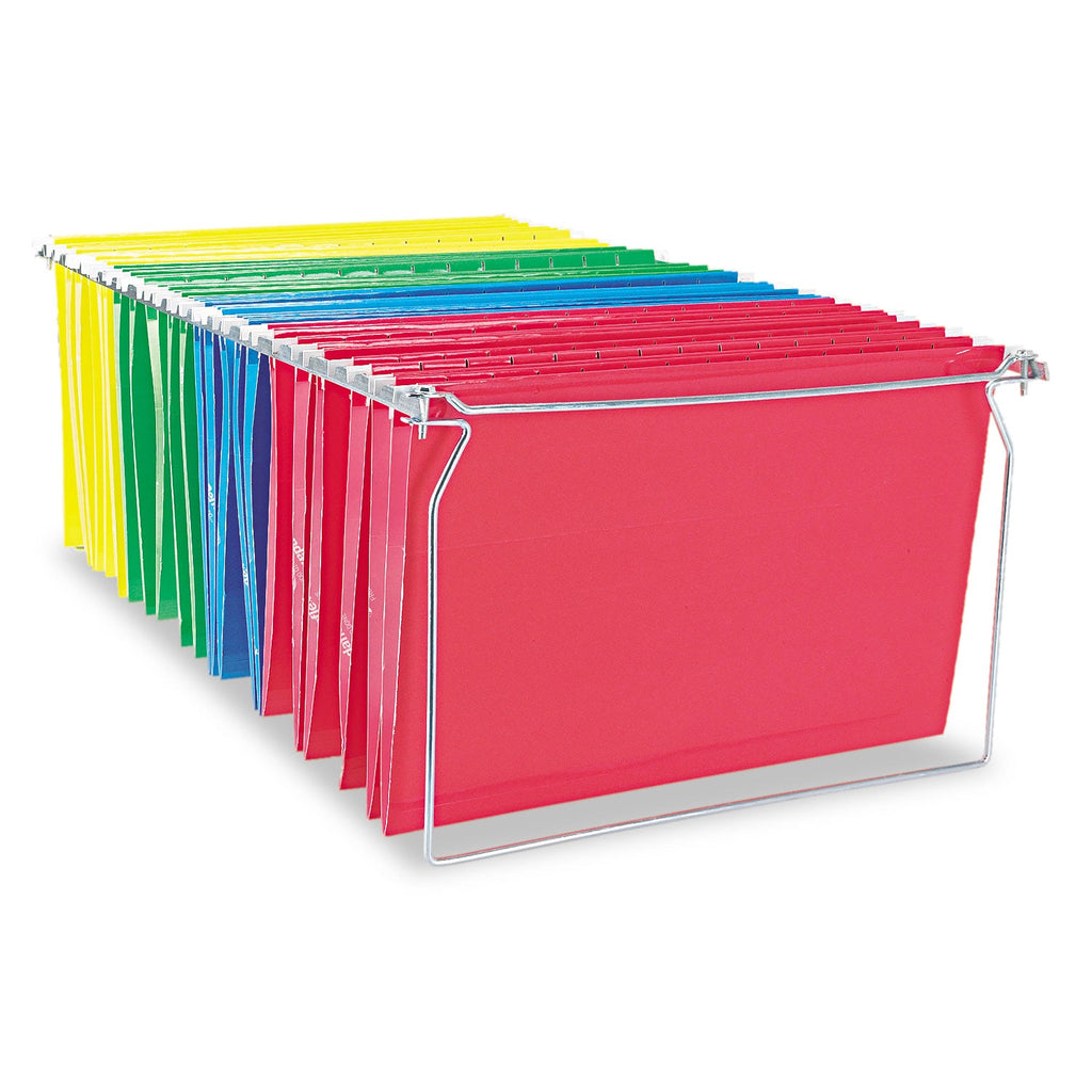 Universal Screw-Together Hanging Folder Frame, Legal Size, 23" to 26.77" Long, Silver, 6/Box