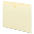 Universal Deluxe Manila File Jackets with Reinforced Tabs, Straight Tab, Letter Size, Manila, 100/Box