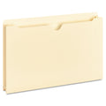 Universal Deluxe Manila File Jackets with Reinforced Tabs, Straight Tab, Legal Size, Manila, 50/Box