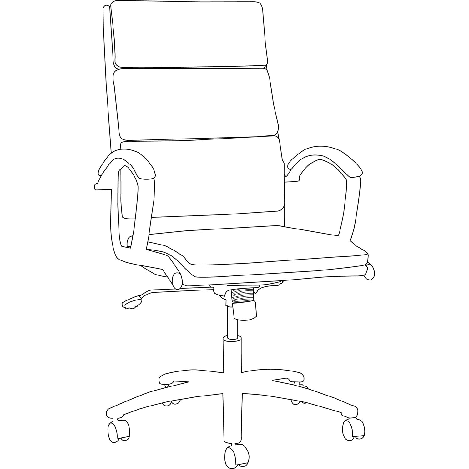 Alera Neratoli High-Back Slim Profile Chair, Faux Leather, Up to 275 lb, 17.32" to 21.25" Seat Height, Red Seat/Back, Chrome