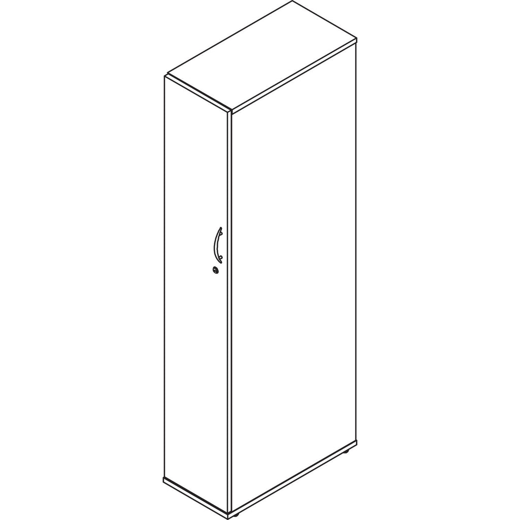 Alera Valencia Series Wardrobe, 11 7/8w x 23 7/8d x 65h, Mahogany