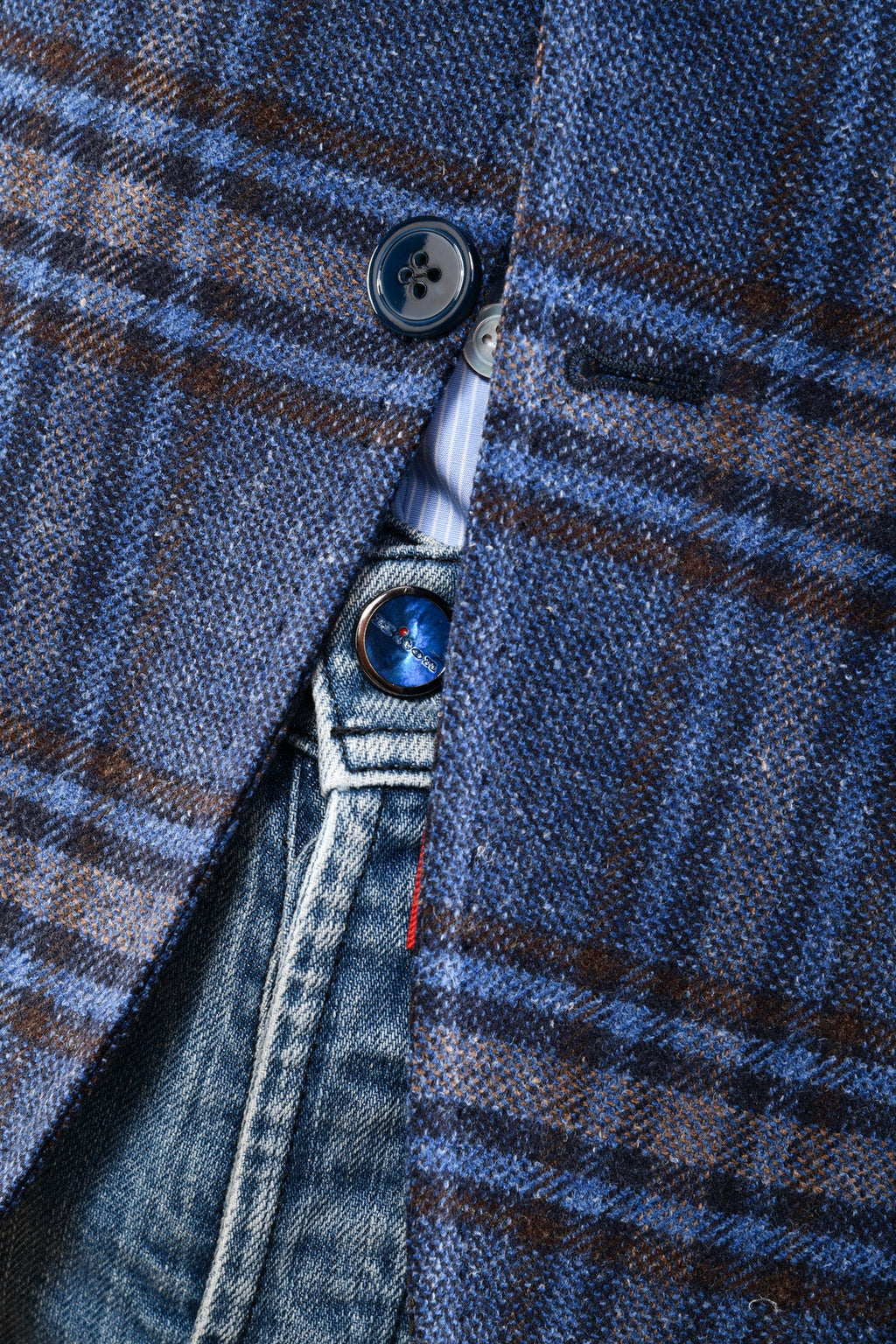 Sartorio Plaid Virgin Wool Sport Jacket