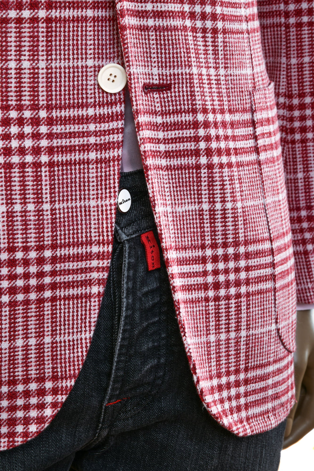 Sartorio Glen Check Plaid Virgin Wool-Silk Sport Jacket