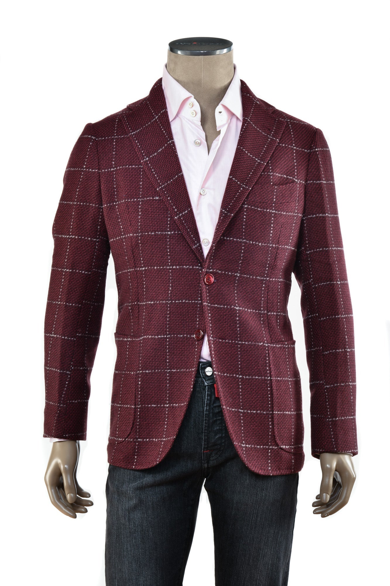 Sartorio Windowpane Cashmere Sport Jacket