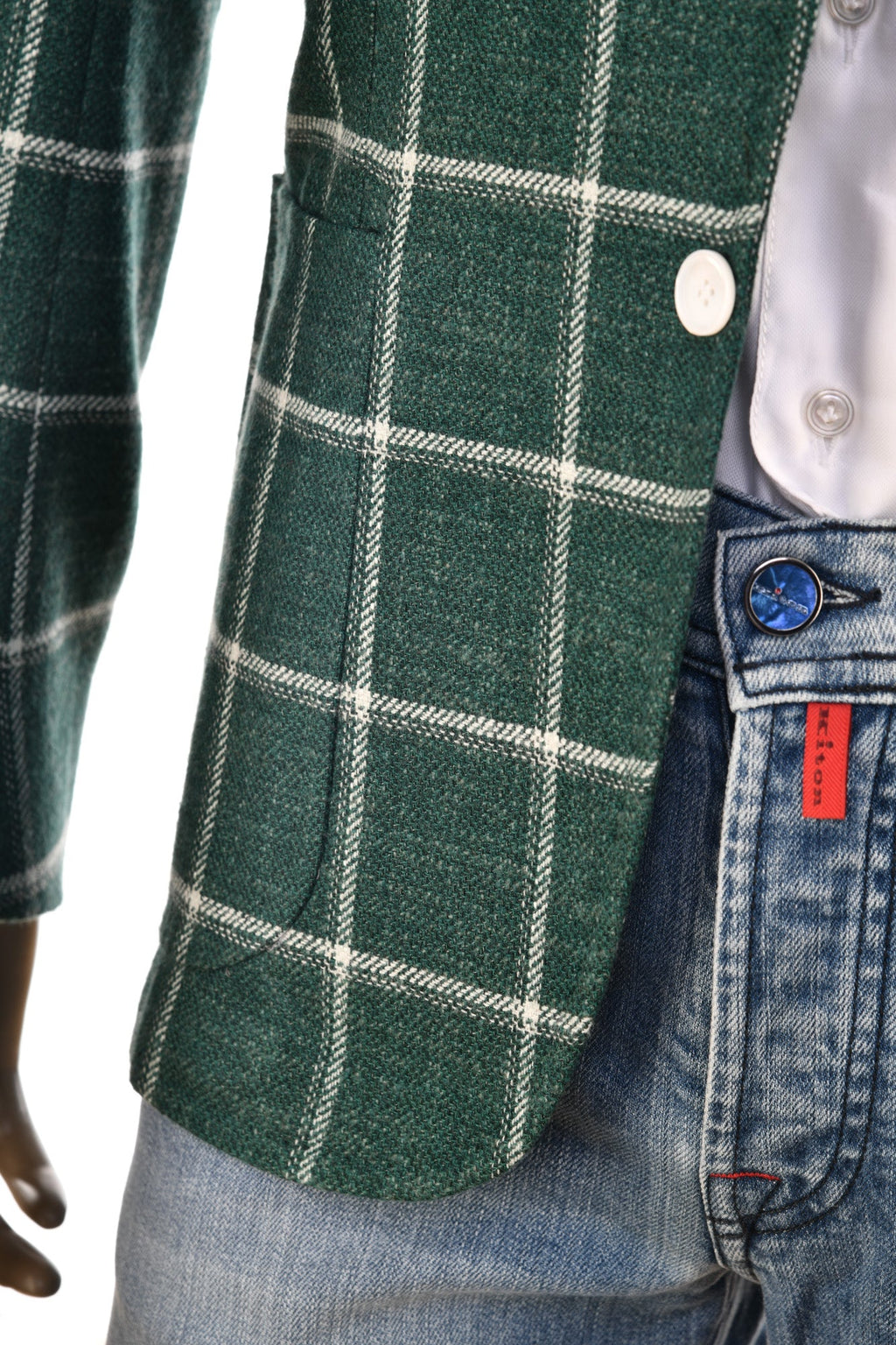 Sartorio Windowpane Virgin Wool-Silk Sport Jacket