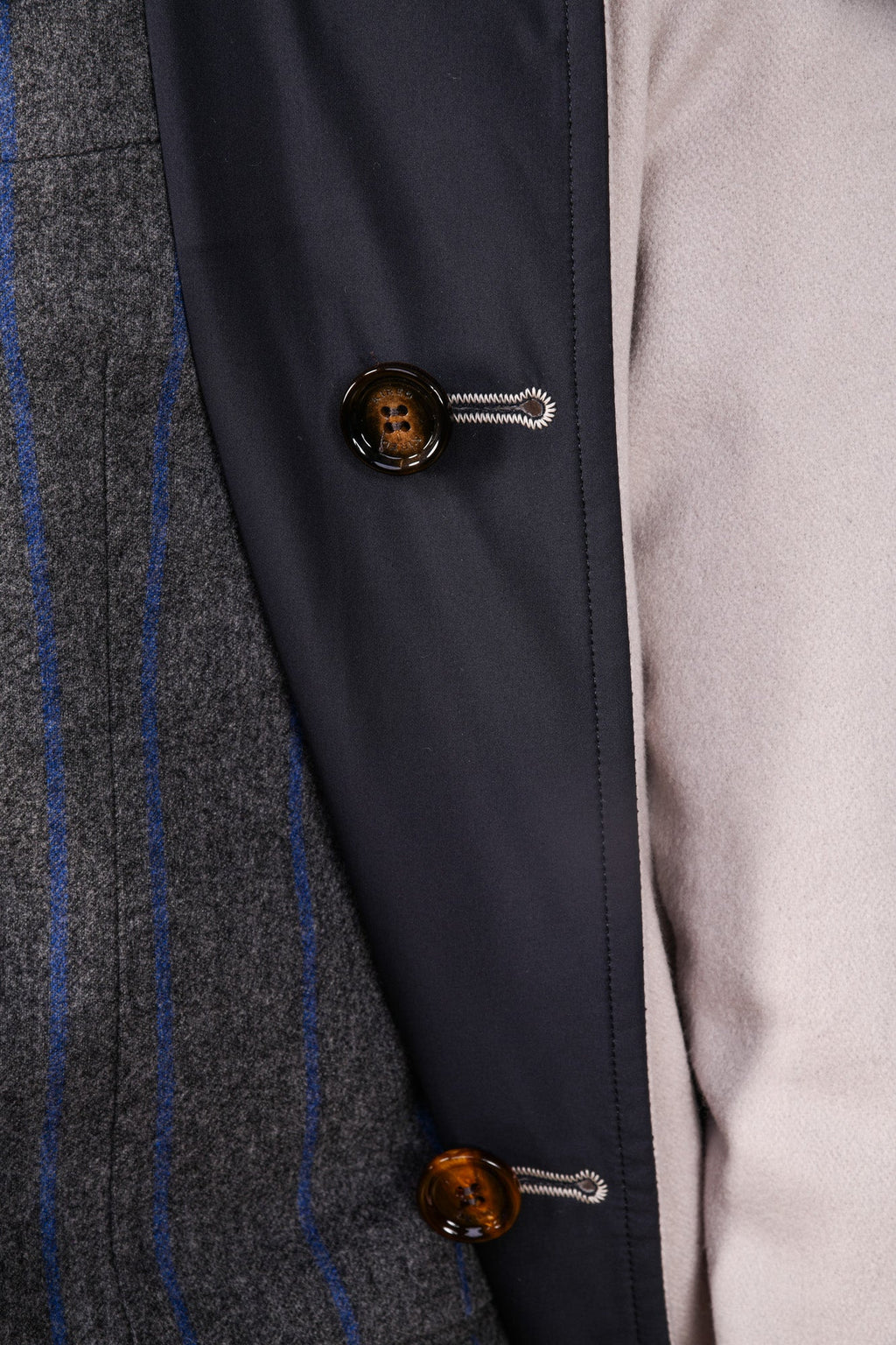 Kired by Kiton Peak Cashmere Reversible Raincoat