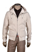 Kired by Kiton Barwa Prince of Wales Wool Reversible Jacket