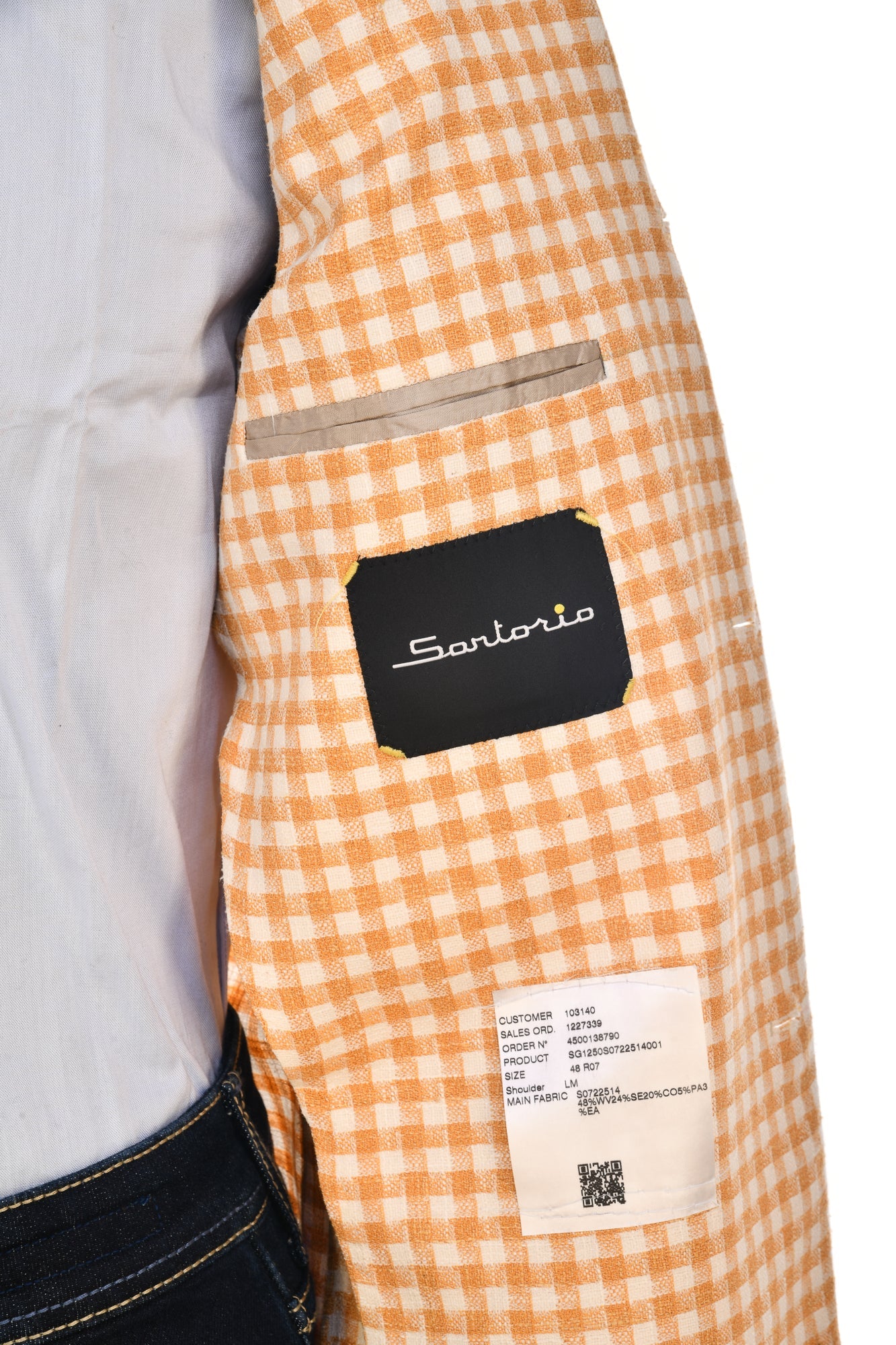 Sartorio Shepherd Check Wool-Silk Sport Jacket
