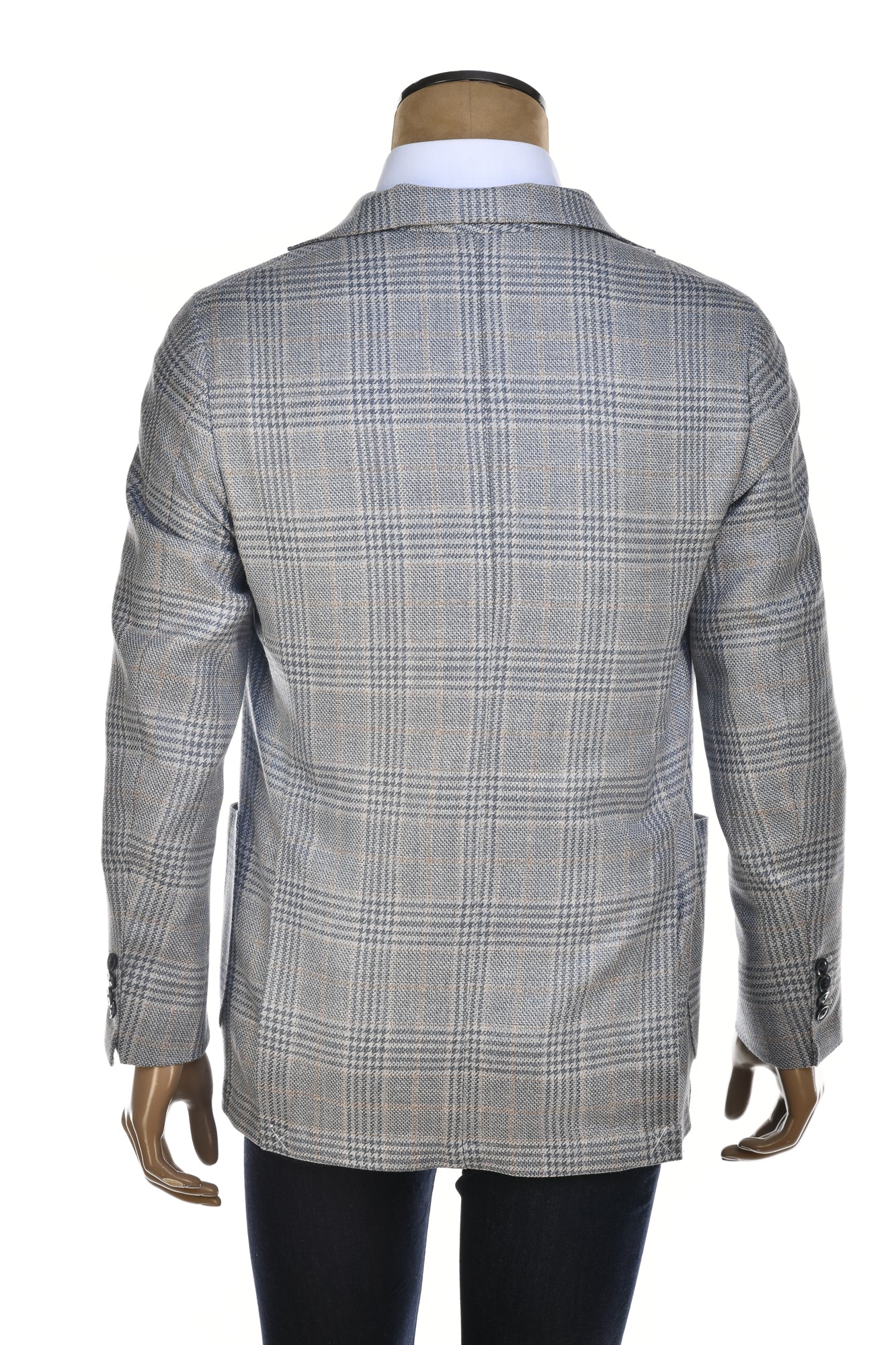 Sartorio Prince of Wales Wool-Silk Sport Jacket