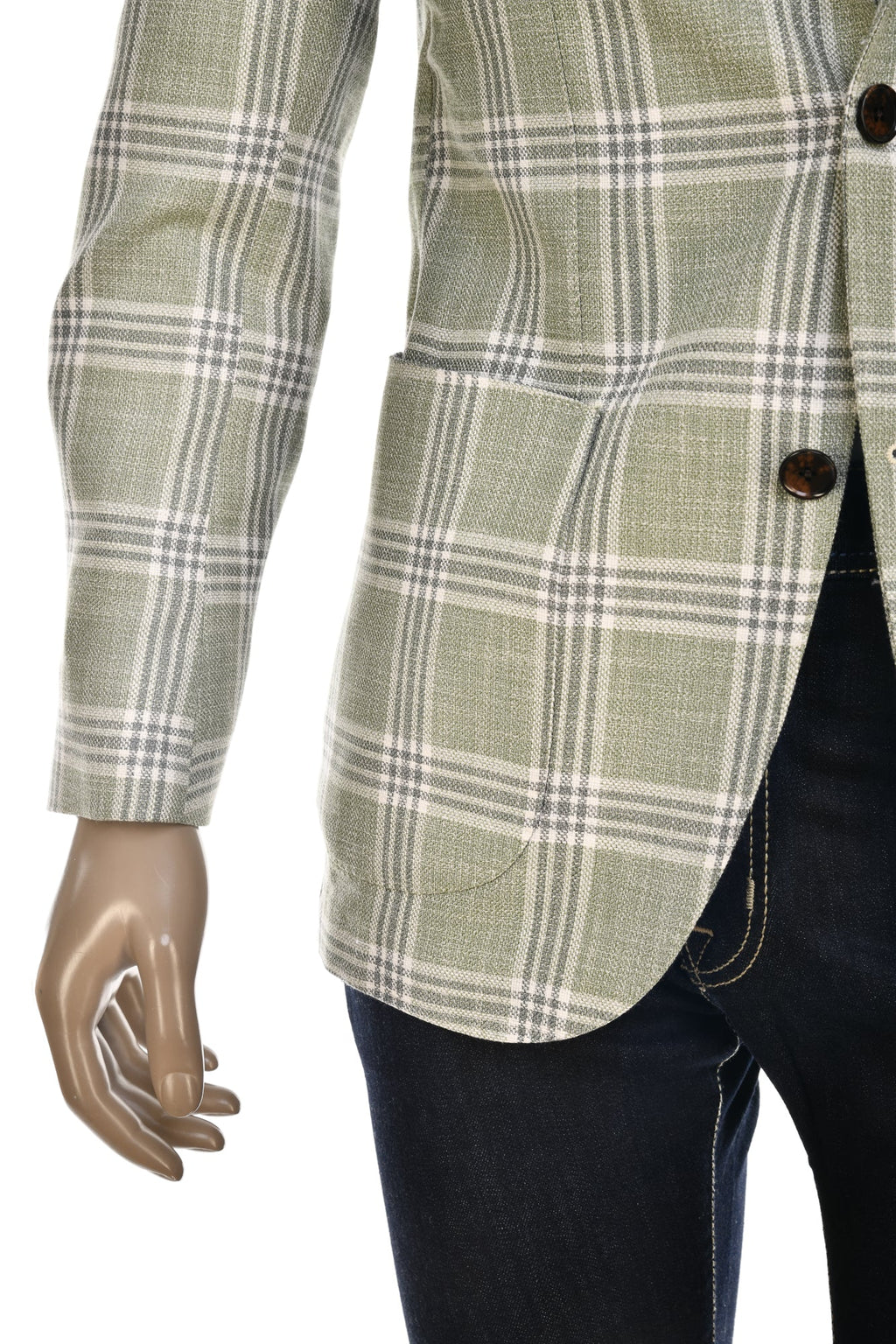 Sartorio Checked Cotton-Wool Sport Jacket