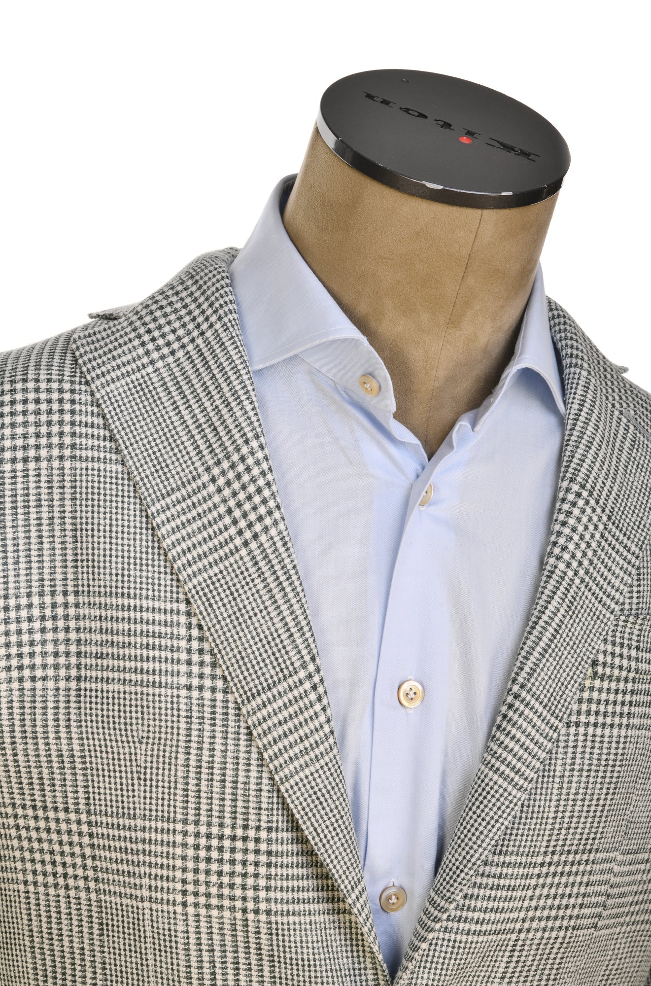 Sartorio Prince of Wales Linen-Cotton Sport Jacket