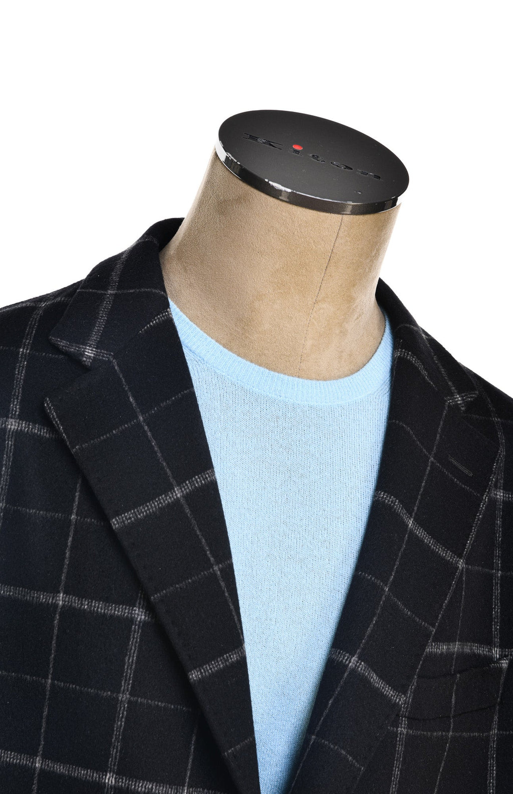 Fiore di Napoli Windowpane Cashmere Overcoat