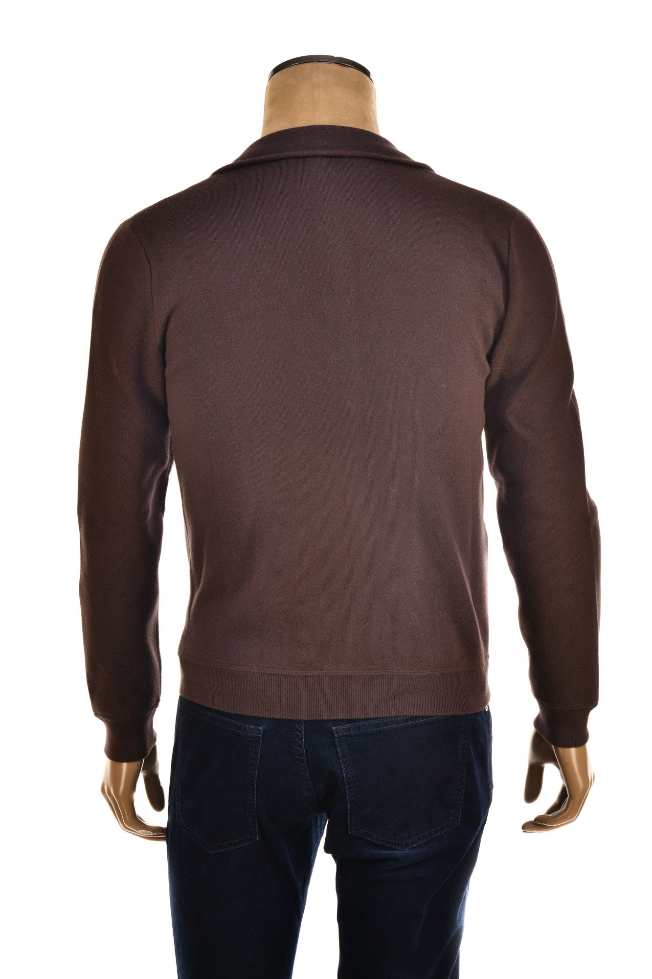 Manrico Cashmere Mock Neck Reversible Zip-Up Sweater