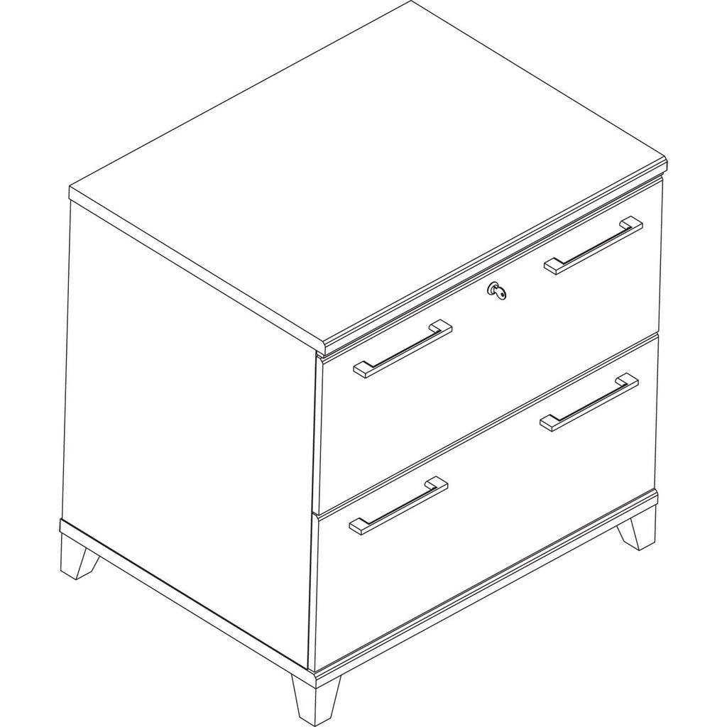 Bush Enterprise Collection Lateral File, 2 Legal/Letter/A4/A5-Size File Drawers, Harvest Cherry, 30" x 23.13" x 29.75"