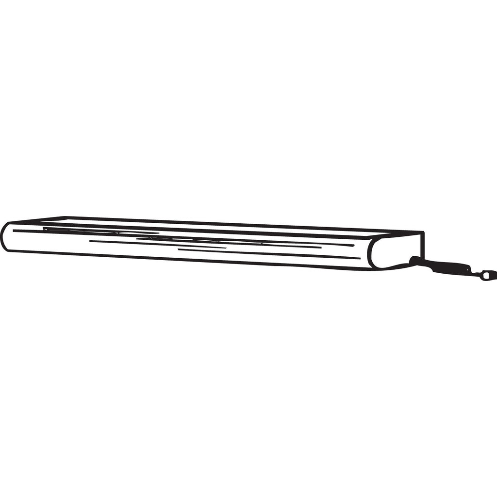 Bush Task Light Accessory, 23.38"w x 3.5"d x 1.2"h, Pewter