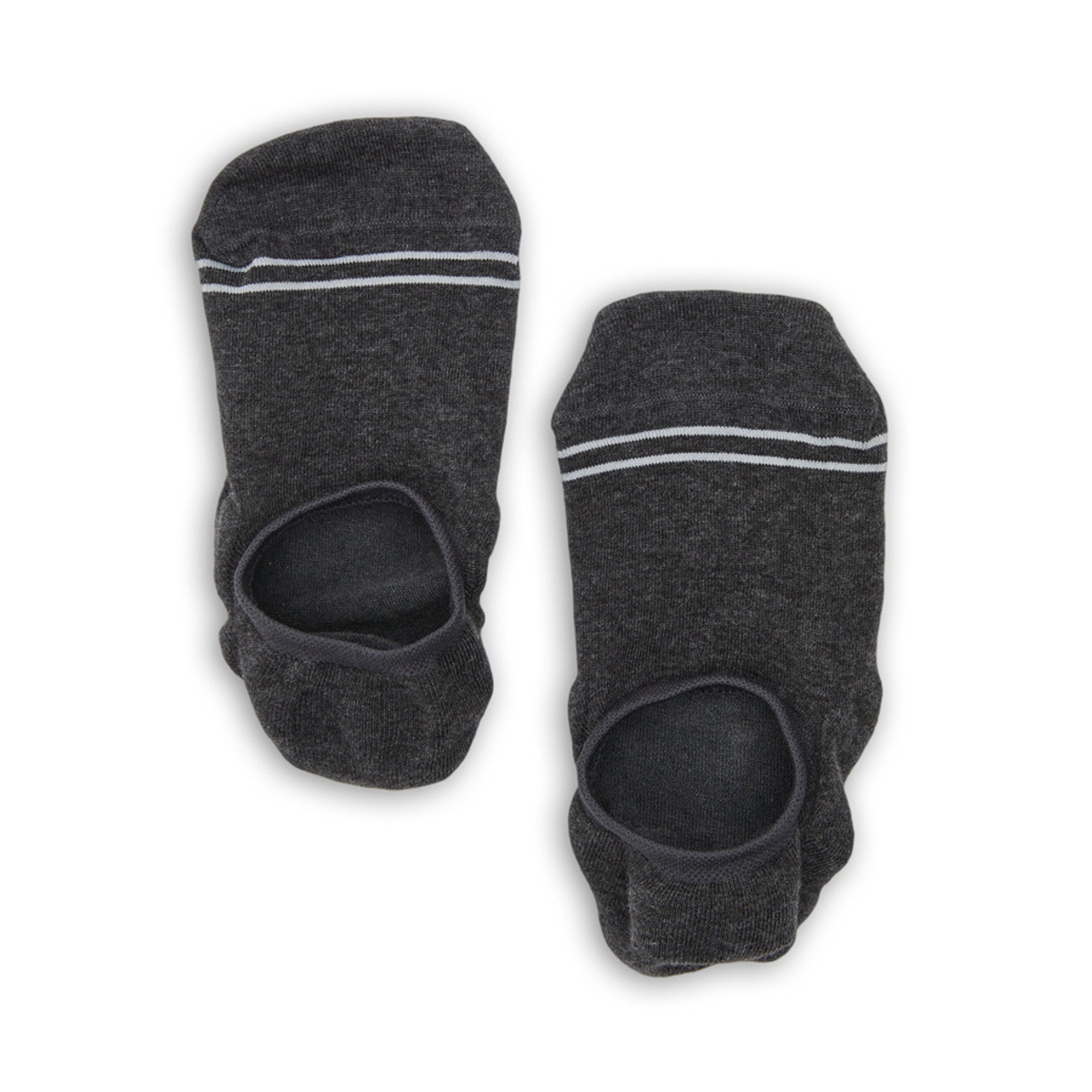 Charcoal Cotton No Show - 3 Pack