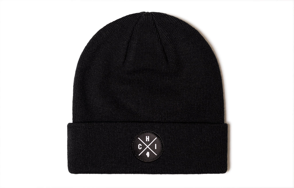 Chicago Beanie | Black CHI X