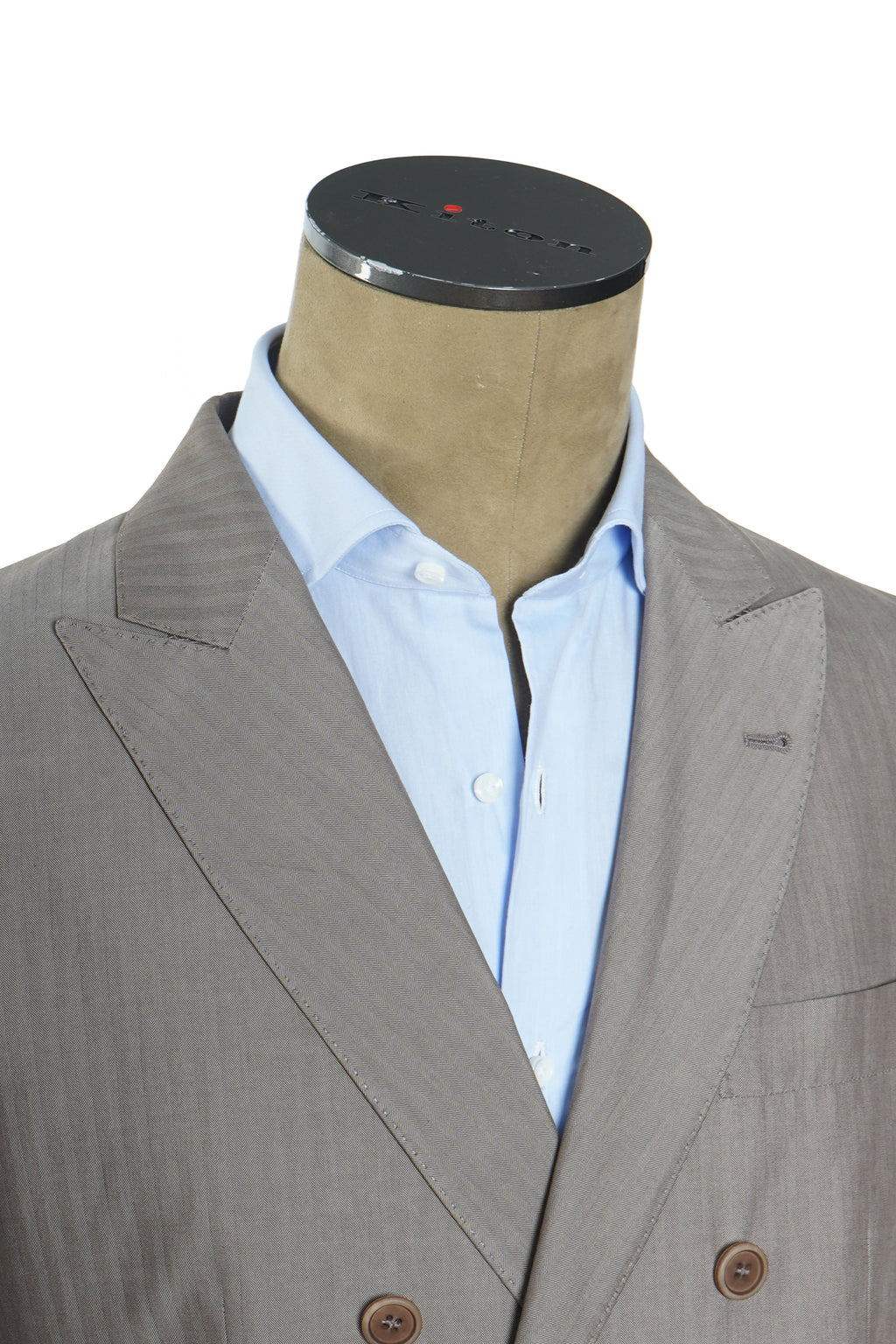 Brunello Cucinelli Double-Breasted Jumbo Pinstripe Cotton Suit