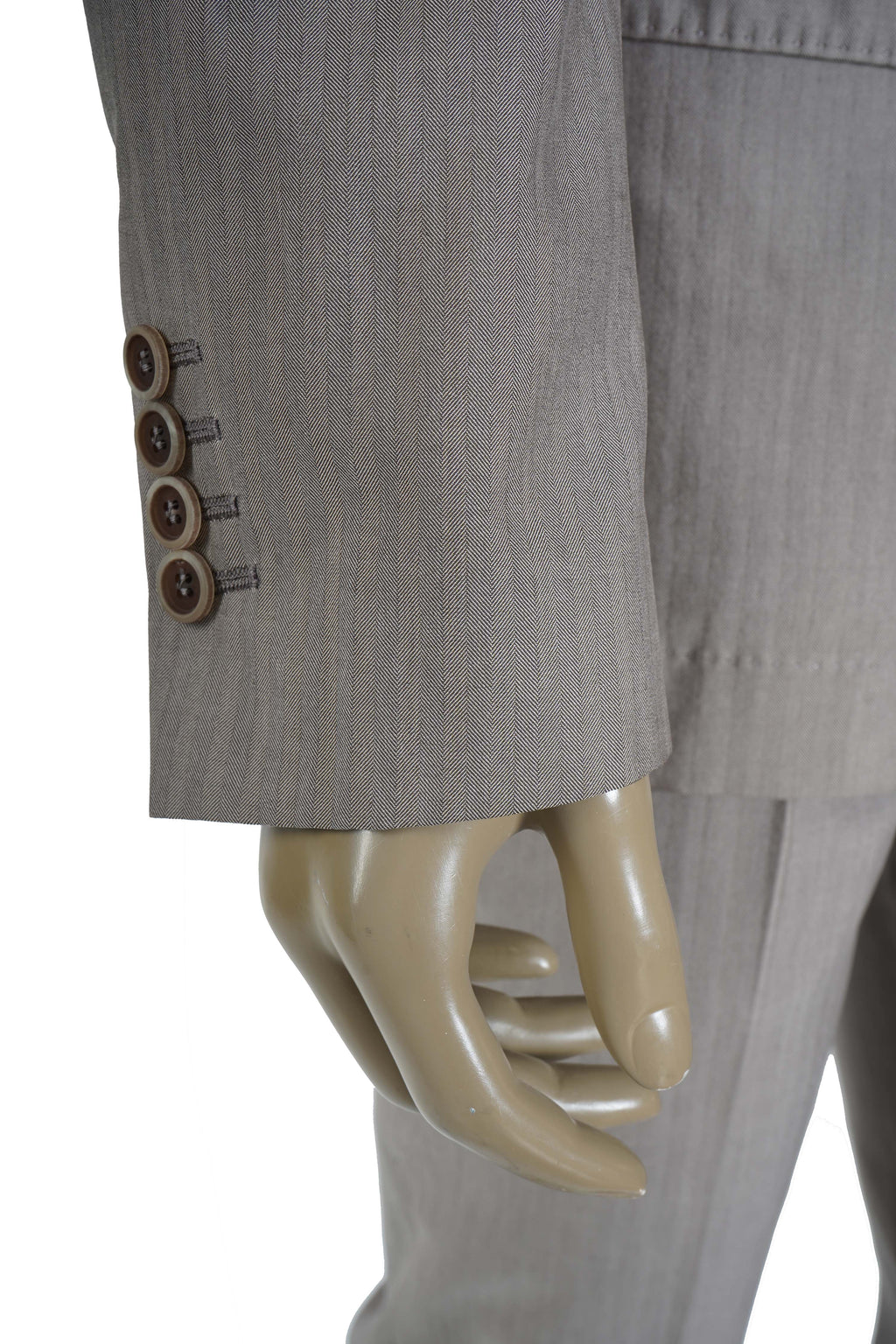 Brunello Cucinelli Double-Breasted Jumbo Pinstripe Cotton Suit