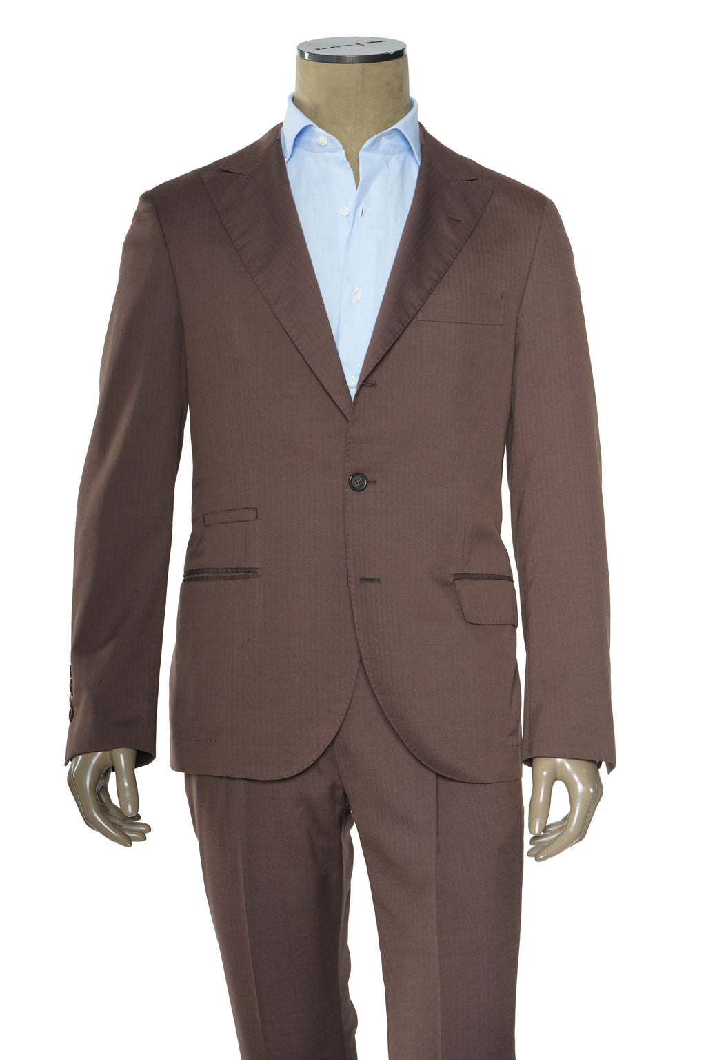 Brunello Cucinelli Pinstripe Cotton-Virgin Wool Suit