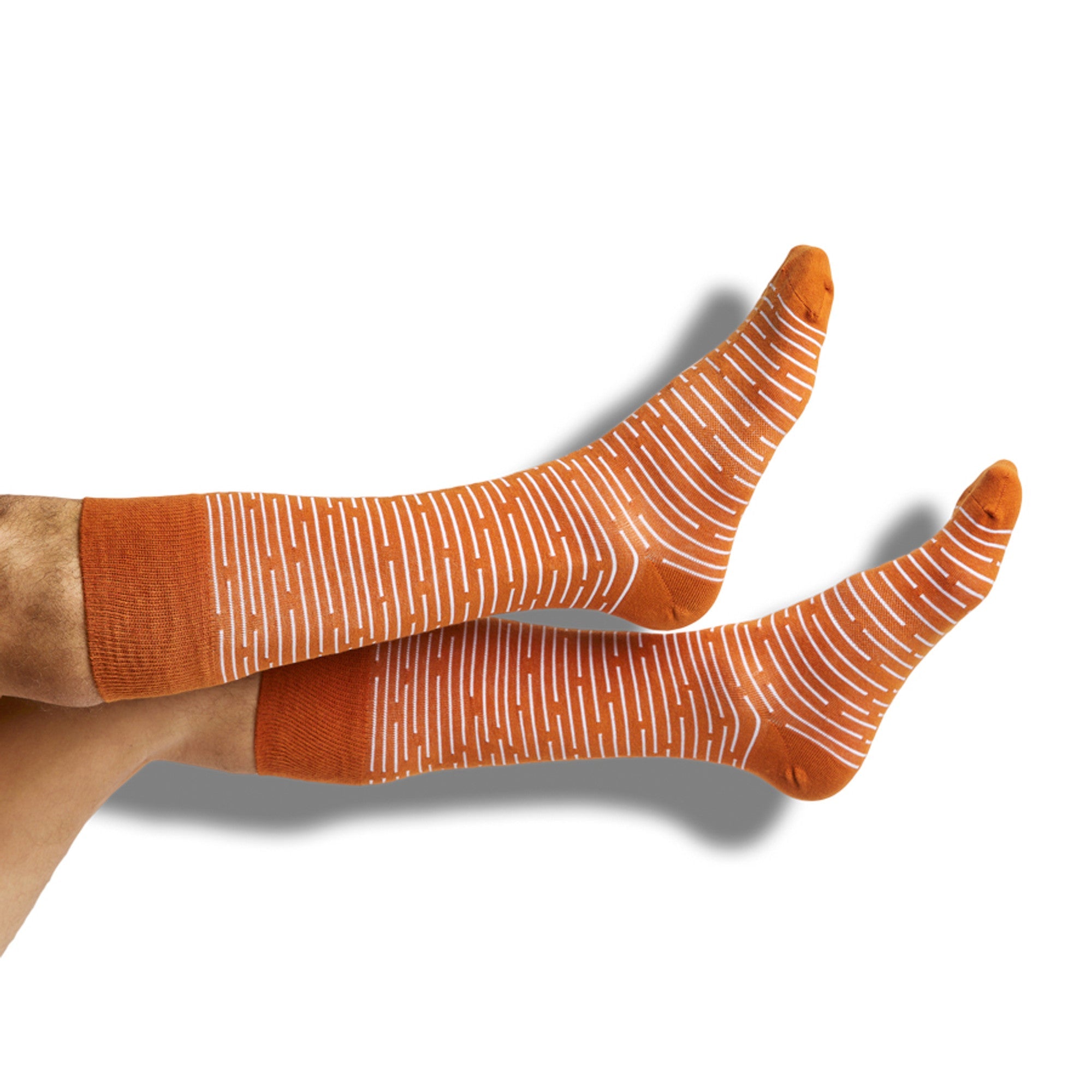 CiderOrange Broken Stripe Dress Socks