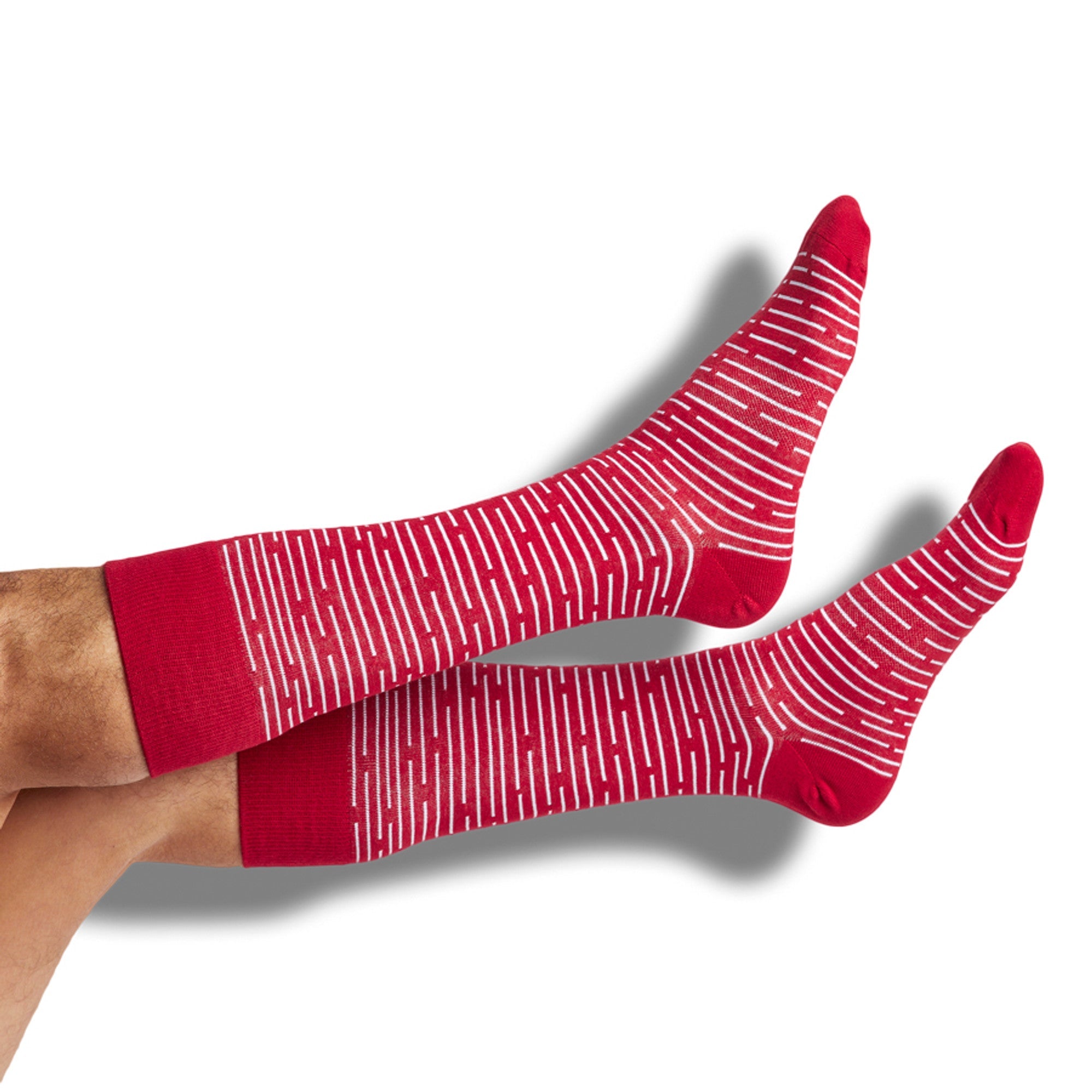 Cardinal / White Mixed Socks 4 Pack -B