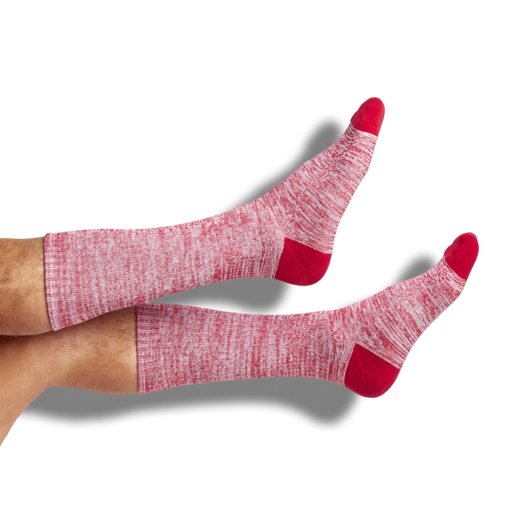 Cardinal / White Mixed Socks 8 Pack
